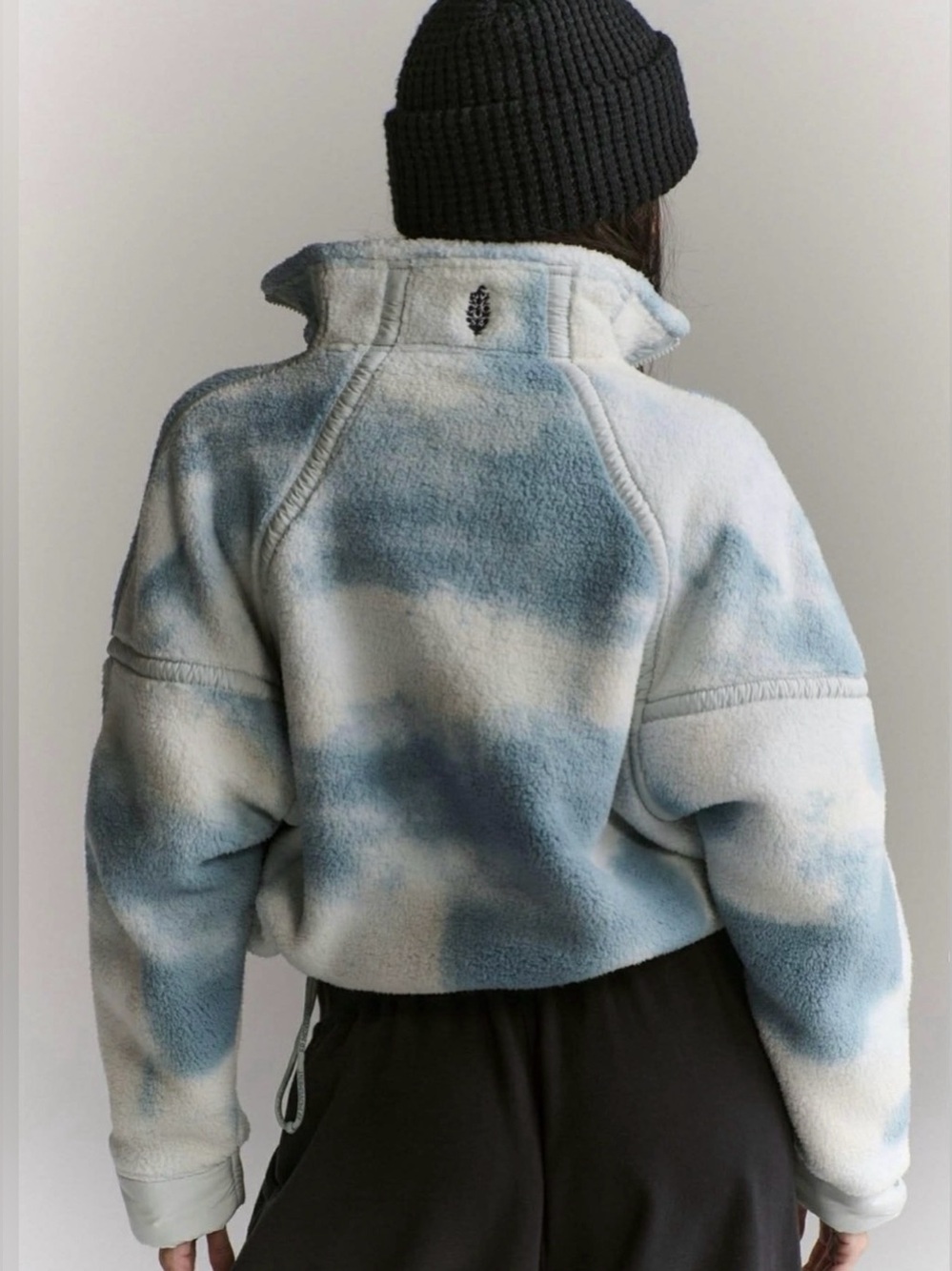FP Movement Mountain High Pullover in Watercolor Blue Gray Combo - Picture 2 of 3